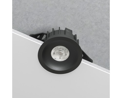 Светильник встраиваемый светодиодный Combi 10W 4000K черный 25067/LED