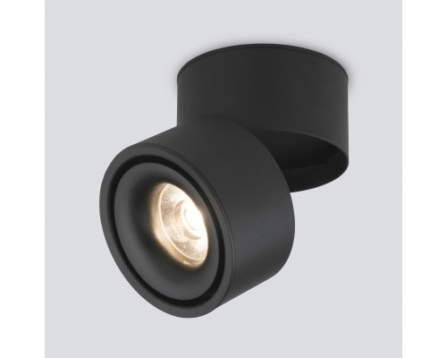 Накладной поворотный светодиодный светильник 15W 3000K черный матовый DLR031