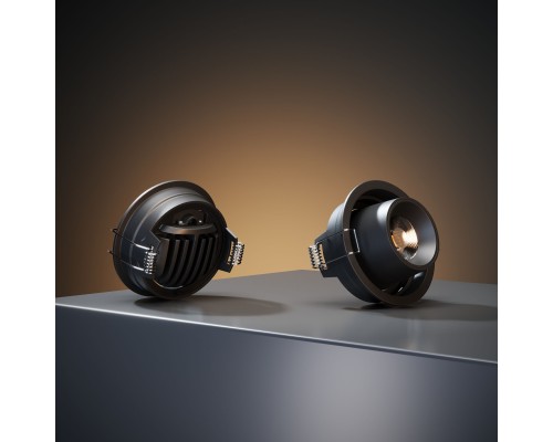 Потолочный светодиодный светильник поворотный Conner 8W 4000K чёрный 25086/LED