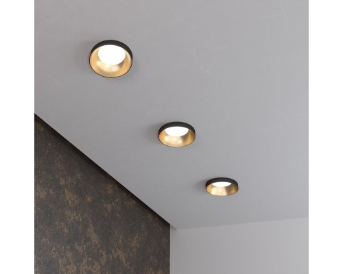 Встраиваемый точечный светильник 112 MR16 золото/черный