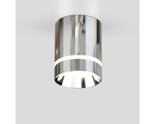 Накладной точечный светильник DLR021 9W 4200K хром