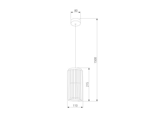 Уличный подвесной светильник Entero 3000K IP54 35189/H черный