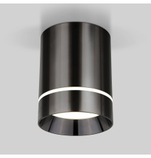 Накладной потолочный светодиодный светильник DLR021 9W 4200K Черный жемчуг