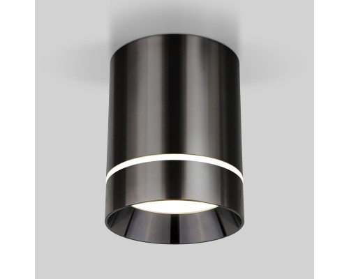 Накладной потолочный светодиодный светильник DLR021 9W 4200K Черный жемчуг