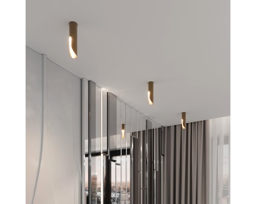 Светильник потолочный светодиодный Apex 7W 3000K латунь 25113/LED