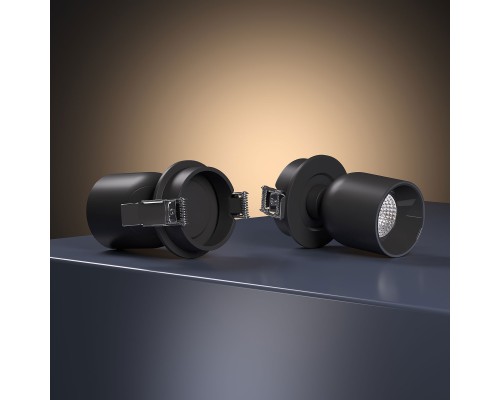 Светильник встраиваемый поворотный светодиодный Spot 7W 4000K черный 25093/LED