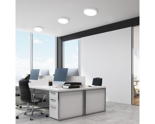 Накладной потолочный светодиодный светильник DLR034 24W 4200K