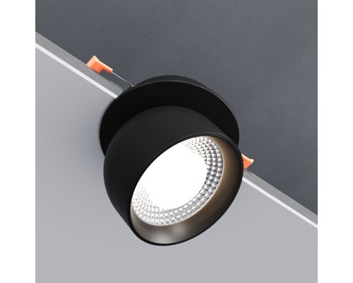 Светильник встраиваемый поворотный светодиодный Uno 8W 4000K черный 25092/LED