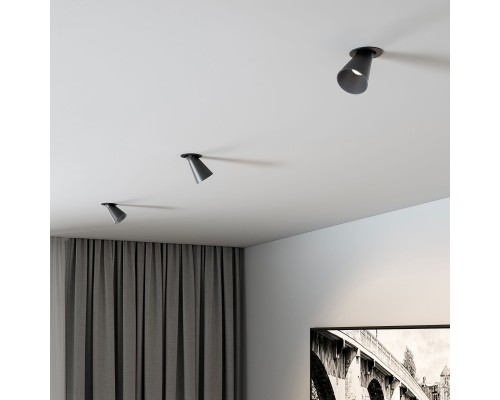 Светильник встраиваемый поворотный с антибликовой решеткой Bell 8W 4000K черный 25097/LED