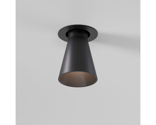 светильник встраиваемый с антибликовой решеткой Bell 8W 3000K черный 25097/LED