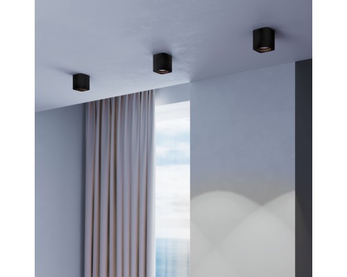 Светильник потолочный светодиодный Matrix 9W 4000К черный 25051/LED