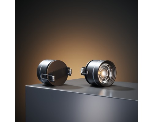 Встраиваемый поворотный светодиодный светильник 8W 4200K чёрный 25035/LED