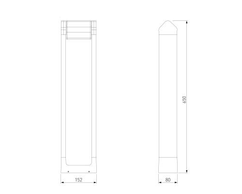 Ландшафтный поворотный светильник DORS LED 3000K IP54 35163/F черный