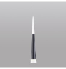 Подвесной светодиодный светильник DLR038 7+1W 4200K черный матовый
