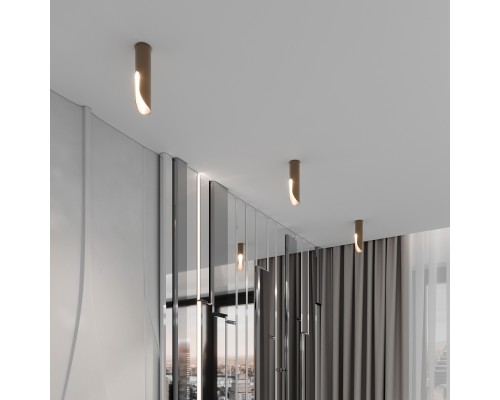 Светильник потолочный светодиодный Apex 7W 4000K латунь 25113/LED