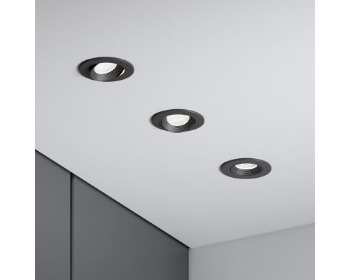 Светильник встраиваемый светодиодный Even черный 25094/LED