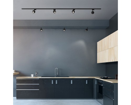 Встраиваемый точечный светодиодный светильник 9925 LED 8W 4200K черный