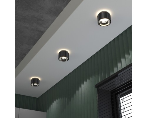 Накладной точечный светодиодный светильник 1069 GX53 Черный жемчуг