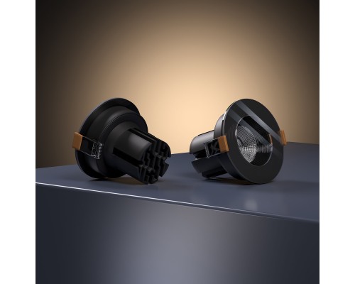 Cветильник встраиваемый светодиодный 7W 4000 черный 25096/LED