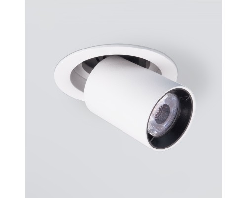 Встраиваемый точечный светодиодный светильник 9917 LED 10W 4200K белый матовый