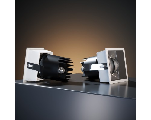 Точечный светодиодный светильник 10W 3000K белый/хром 25091/LED