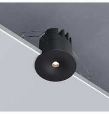 Светильник встраиваемый светодиодный Binnie 12W 3000K черный 15275/LED