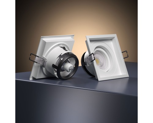 Алюминиевый точечный светильник 1071/1 MR16 WH белый