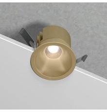 Светильник встраиваемый светодиодный Forte 15W 4000K латунь 25071/LED