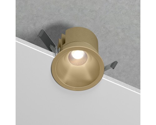 Светильник встраиваемый светодиодный Forte 15W 4000K латунь 25071/LED