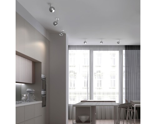 Встраиваемый точечный светодиодный светильник 9925 LED 8W 4200K серебро