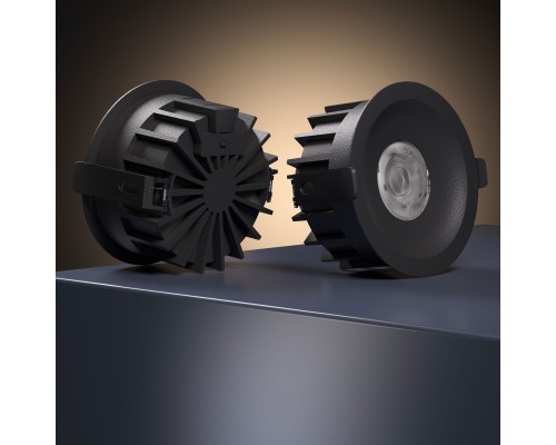 Светильник встраиваемый светодиодный Combi 20W 4000K черный 25069/LED