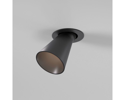 светильник встраиваемый с антибликовой решеткой Bell 8W 3000K черный 25097/LED