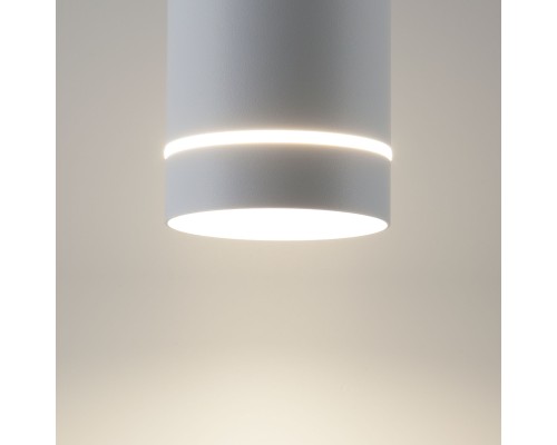 Накладной точечный светильник DLR021 9W 4200K белый матовый