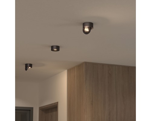 Накладной светодиодный светильник Glide черный жемчуг 25100/LED