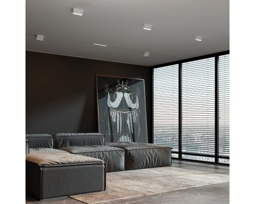 Светильник потолочный светодиодный 10W 3000K белый Block 25109/LED