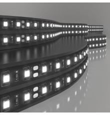Светодиодная лента 120 Led 9,6 Вт IP20, 6500K холодный белый, 5 м 2835 24V 120Led 9,6W IP20 Black