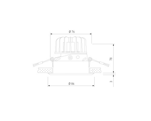 Встраиваемый точечный светильник 25081/LED