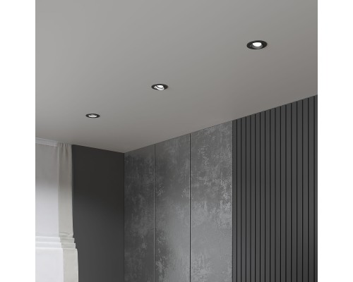 Светильник встраиваемый светодиодный Even черный 25094/LED