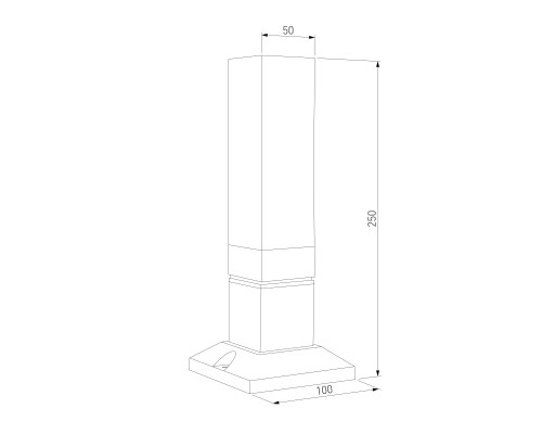 Ландшафтный светильник 1536 TECHNO LED 3000K чёрный IP54 1536 TECHNO LED
