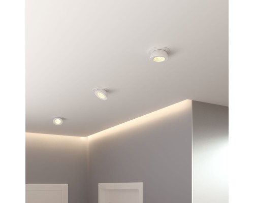 Встраиваемый точечный светодиодный светильник Pruno белый 25080/LED