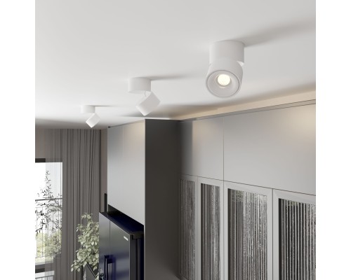 Накладной поворотный светодиодный светильник 15W 3000K белый матовый DLR031