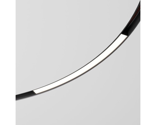 Slim Magnetic Трековый светильник для радиусного шинопровода 16W 4200K Planar чёрный Ø 1200мм 85182/01