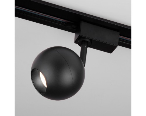 Трековый светодиодный светильник для однофазного шинопровода Ball Черный 12W 4200K LTB77