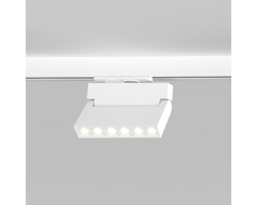 Трековый светодиодный светильник для однофазного шинопровода Garda белый 10 Вт 4200 K 85017/01