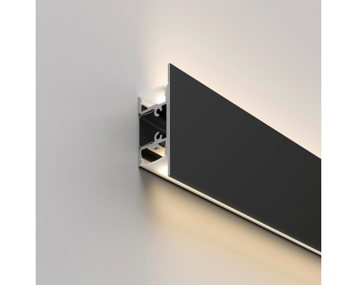 Накладной алюминиевый профиль черный/белый для светодиодной ленты LL-2-ALP022