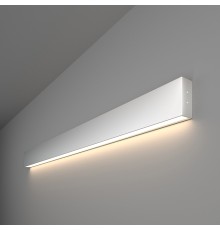 Линейный светодиодный накладной односторонний светильник 103см 20Вт 4200К матовое серебро 101-100-30-103