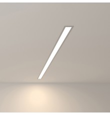 Линейный светодиодный встраиваемый светильник 103см 20Вт 4200К матовое серебро 101-300-103