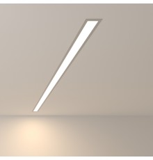 Линейный светодиодный встраиваемый светильник 128см 25Вт 4200К матовое серебро 101-300-128