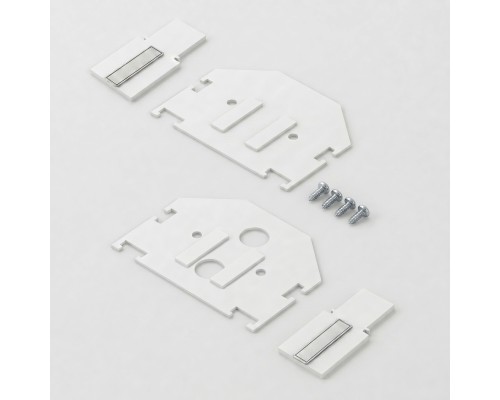 Slim Magnetic Комплект заглушек для шинопровода в натяжной потолок: торцевая и внутренняя белый 85233/00