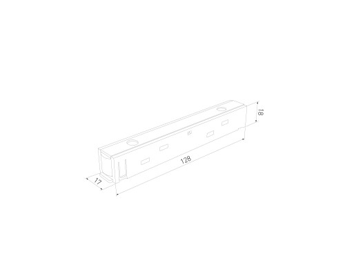Slim Magnetic Прямой коннектор белый 95135/00 95135/00